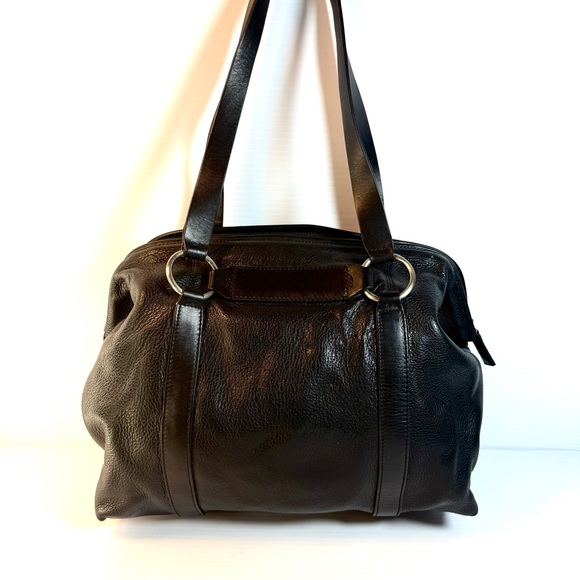 DKNY Black Leather Shoulder Bag NWT - Picture 1 of 11